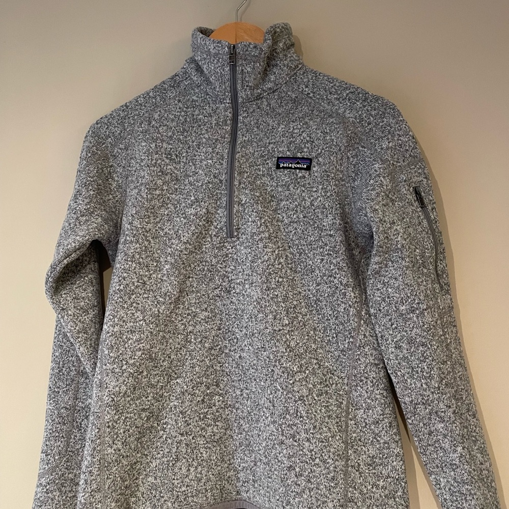 Gray Patagonia Quarter Zip Jacket
